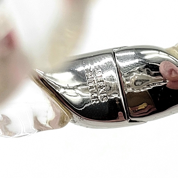 Alexis Bittar Diamond Swarovski Crystal Winter Paisley Lucite Rope Bracelet - Picture 16 of 17